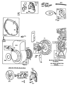 Blower Hsg,rewind,electrical Diagram and Parts List for 80212-8137-XX  Briggs and Stratton Engine